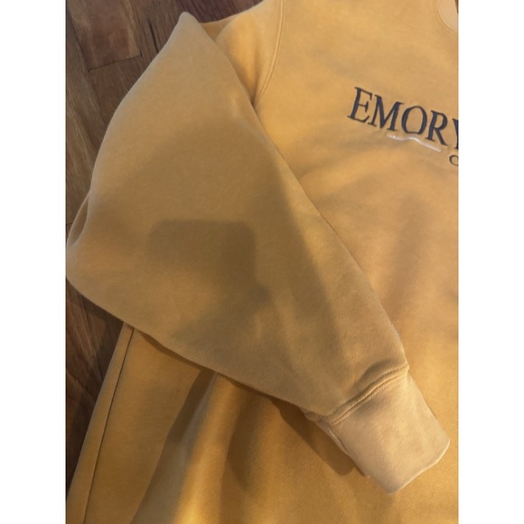 Vintage Jansport Emory & Henry‎ College Sweatshirt Crewneck Yellow Embroidered M - Picture 2 of 11